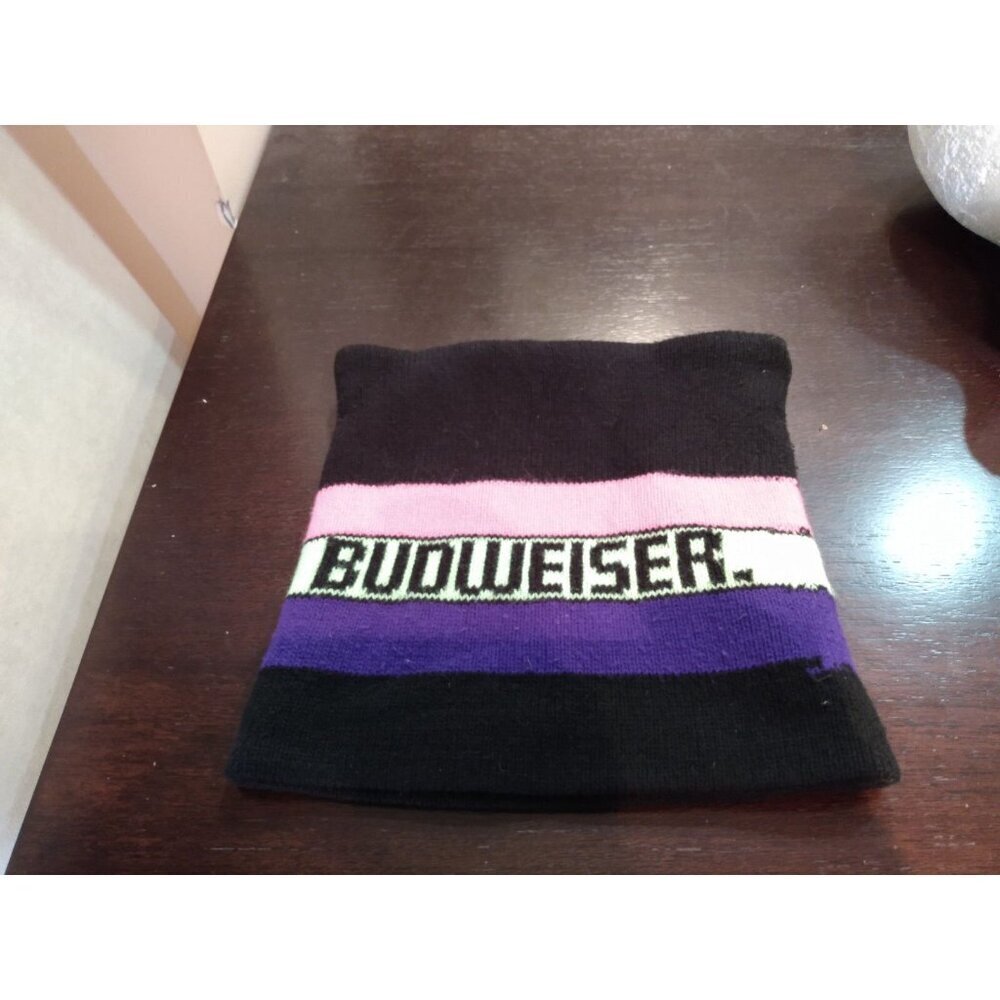 Vintage K Brand Budweiser Beer beanie Toque Adult One Size